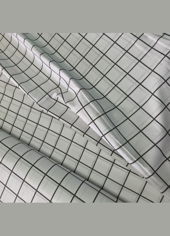 Постельное белье Клеточка белая Бязь Люкс Двуспальное MERISET (306739933)