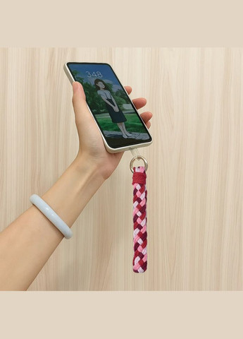 Набір макраме для в'язання та плетіння брелока «Косичка» для ключів колір червоний, бордовий, білий, рожевий No Brand (344573438)