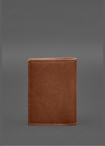 Кожаная обложка для военного билета с карманами 7.2 светло-коричневый краст (A-028341) BlankNote (328961636)