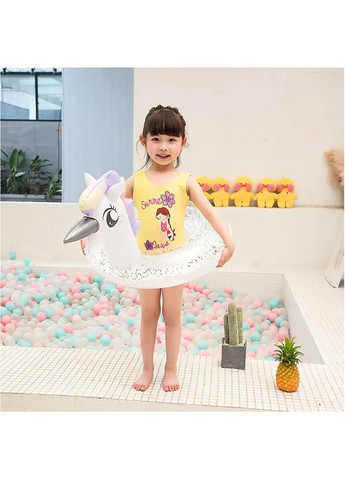 Детский надувной круг с для плаванья купания в бассейне водоеме на пляже диаметр 70 см (480487-Prob) Единорог Unbranded (336327348)