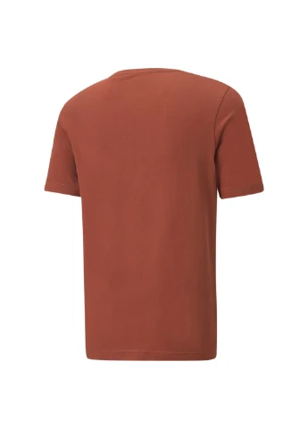 Красная футболка essentials small logo men's tee Puma