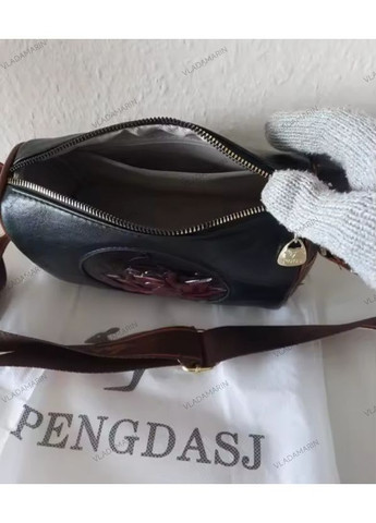 Жіноча шкіряна сумка через плече,сумка месенджер, body,чорна Cross (365963625)