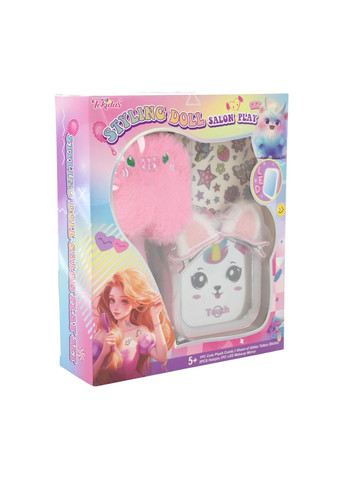 Игровой набор для девочек с расческой, зеркалом и украшениями в коробке 30х5х20 см - No Brand T071 (371928983)