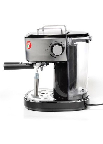Кавоварка HCM-105 Silver, 850W, ріжкова, еспресо ріжкова, керування механічне, мелена кава, тиск 15 бар, об'єм 1.2 л Holmer (370976669)