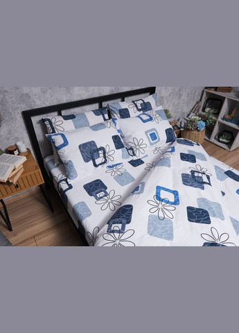 Комплект постільної білизни Бязь Gold Люкс «» Полуторний 143х210 наволочки 2х40х60 (MS-820004740) Moon&Star Silky Touch (293148213)