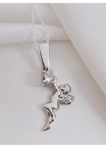 Золотой подвес «Ангелик с фианитом» 45005Б-2п. No Brand (367267945)