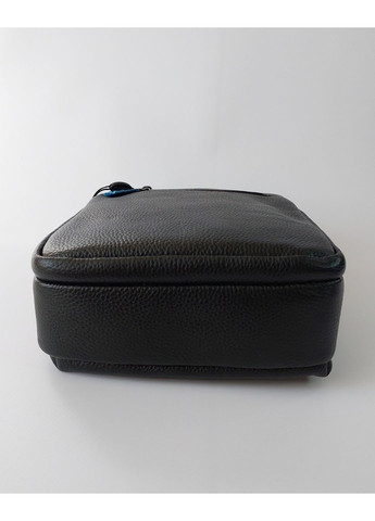 Сумка чоловіча месенджер на два відділення з короткою ручкою з натуральної шкіри чорна No Brand (349821699)