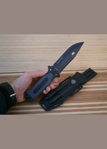 Ніж мисливський Columbia 4038А 27 см кресало точилка свисток компас No Brand (319814525)