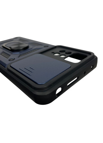 Чохол для Redmi Note 12 Pro 4G броньований з кільцем зі шторкою на сяомі редмі нот 12 про 4г темно-синій rg1 Xiaomi (366022469)