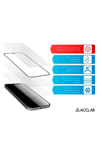 Захисне скло Full Glue для Samsung S21 +(G996) (1283126510502) ACCLAB (323107644)