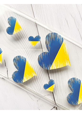 Чохол з потовщеними кутами на Xiaomi Poco X4 Pro 5G:: Сердечка. Україна (принт 258) Creative (360693840)