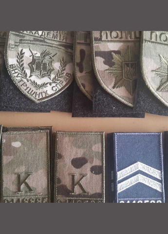 Шеврон Погон Полиции на мультиках с номером No Brand (336381642)