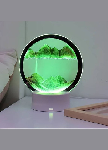 Настольная LED лампа ночник ночник RGB песочные часы 3D Sandscape No Brand (286846147)