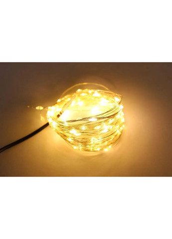 Новогодние гирлянды. Медная проволочная лампа 100LED 10м, Теплый Digital (363833707)