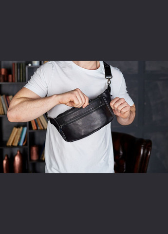 Стильная мужская бананка из натуральной гладкой кожи NM-50358 Tiding Bag (359380792)