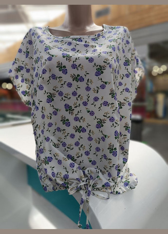 Белая женская летняя блуза 2 Льва