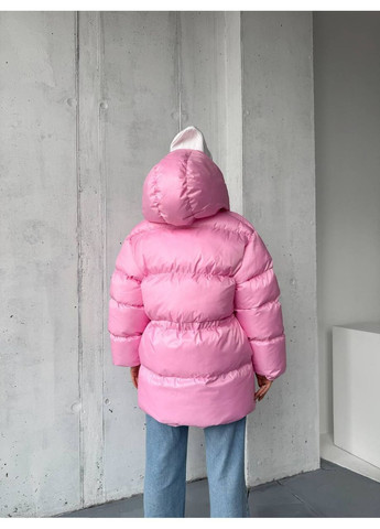 Рожевий зимній Пуховик Style Point