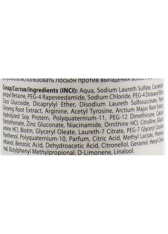 Шампунь "Против выпадения" для волос, подверженных выпадению Anti-Loss Shampoo 250ml (440911-75290) Profi Style (368639992)