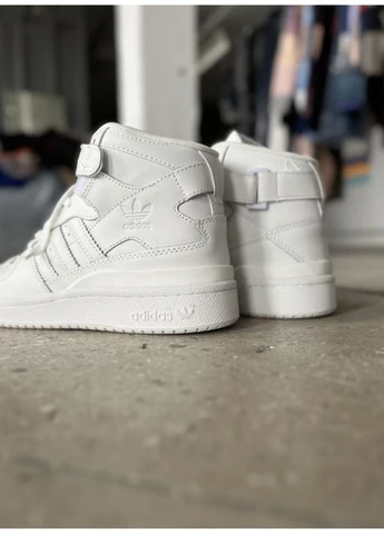 Білі літні кросівки adidas forum 84 high full white адідас форум 84 No Brand