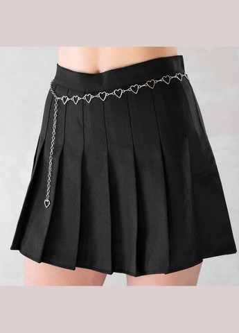 Цепочка с сердечками на ремень юбку джинсы серебристая No Brand (315401590)