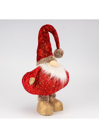 Фигурка телескопическая Праздничный гном 60 см 19241-008 текстиль No Brand (361856064)