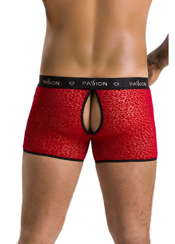 Чоловічі прозорі боксери Short Parker, червоні, сітка, під леопард Passion (297587176)
