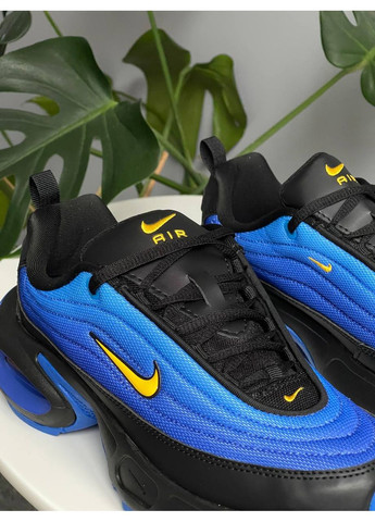 Синій Осінні кросівки чоловічі і жіночі nike air max portal blue black | найк аір макс портал сині чорні No Brand