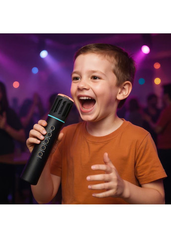 Караоке микрофон K20 Duet черный со стерео звуком Losso (360921377)