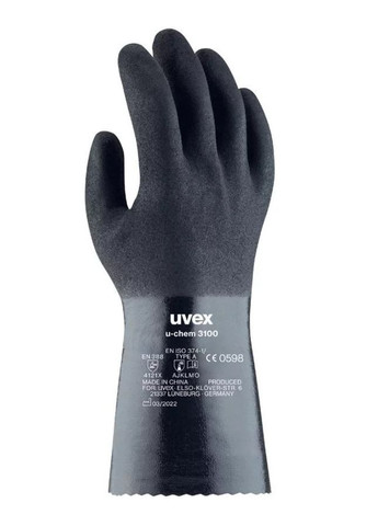Захисні рукавиці u-chem 30 (XL/10) протихімічні (41025) Uvex (295032932)