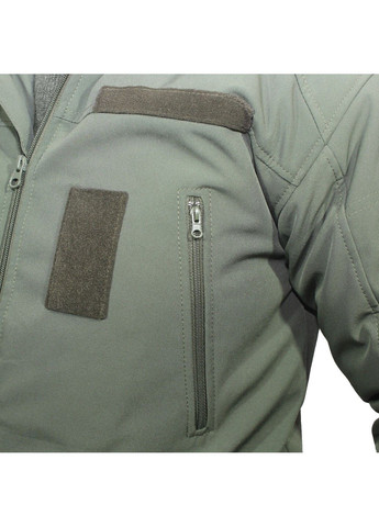 Оливкова зимня куртка зимова softshell max-heat olive Vik-Tailor