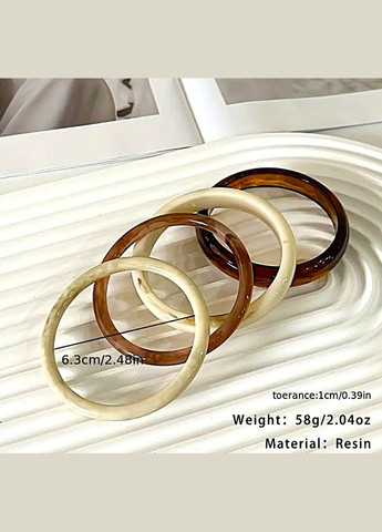 Браслети жіночі акрилові набор 4 одиниці Різнобарвні No Brand (332622843)