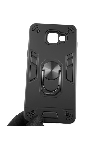 Чохол для телефона Galaxy A5 2016 (SM-A510F) броньований з магнітним кільцем-тримачем на самсунг а5 2016 чорний Samsung (366233913)