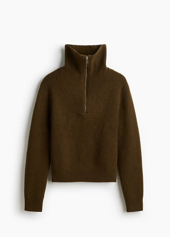 Темно-зелений демісезонний светр H&M
