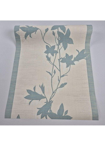 Шпалери вінілові на флізеліні 0.53 × 10.05 м 54251, бірюзово-молочні — для спальні, вітальні, кухні MARBURG (368895632)