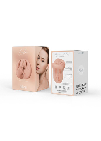 Мастурбатор-вагіна + попка Lola Super Realistic Masturbator L Flesh, два канали, реалістик Alive (315932966)
