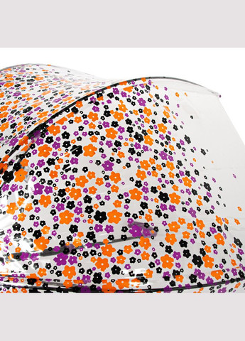 Прозрачный зонт большой с цветочками для женщин l042 birdcage-2 hippie scatter (разноцветные незабудки) Fulton (334014757)