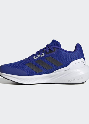 Синій всесезонні бігові кросівки runfalcon 3 lace adidas