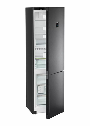 Холодильник із нижн. мороз., 201.5x59.7х67.5, холод.відд.-266л, мороз.відд.-94л, 2дв., А+++, NF, диспл внутр., чорний LIEBHERR (314834496)
