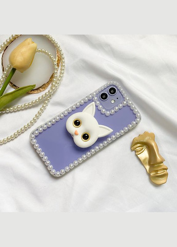 Тримач для телефону Kitten Білий однакові очі 2шт Art (325822022)