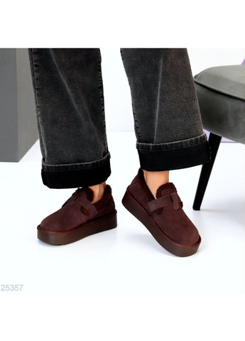 Helen Зимові лофери коричневий з натуральна замша, україна — зима (366684782)