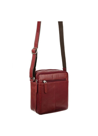 Сумка чоловіча шкіряна темно-червона (Д/Ш/В) 17/8/19 (см) Visconti (336377753)