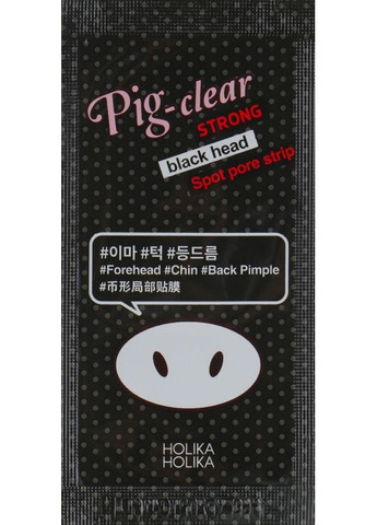 Точкові патчі для очищення пор Pig Nose Clear Strong Blackhead Spot Pore Strip 18шт (607113-17918) Holika Holika (368624862)