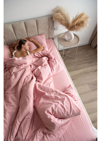 Постільна білизна варена бавовна "Білий" Сімейний, Простирадло на резинці, наволочки 50х70 IN.HOME_UA (371141801)