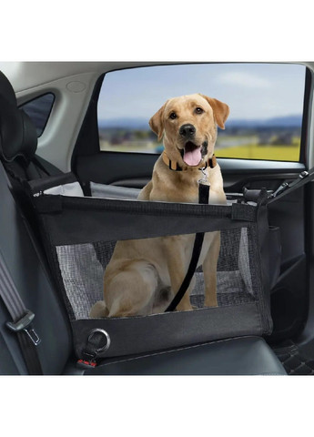 Сидіння органайзер в автомобіль для перевезення транспортування собак дрібних середніх порід (476752-Prob) Чорне Unbranded (290250847)