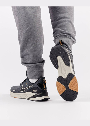Темно-серые демисезонные кроссовки мужские, вьетнам Nike Zoom Pegasus Dark Grey