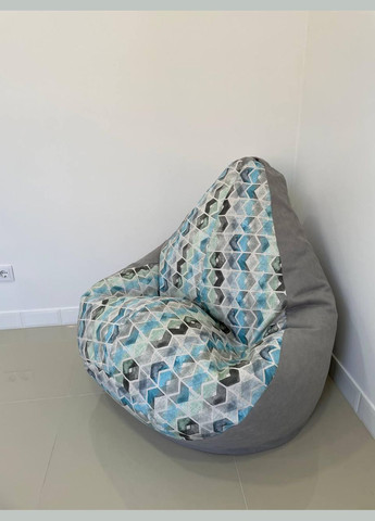 Кресло - мешок груша, L - 120х90 Римини 69+Desi DT8 SkyPuff (361258689)