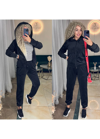 Костюм велюровий двійка,кофта з капюшоном та штани Україна (357076029)