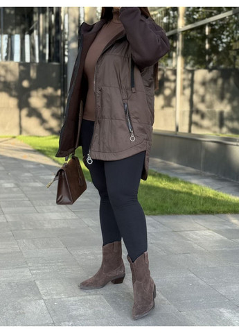 Коричневая демисезонная женская куртка – кардиган. Avanti