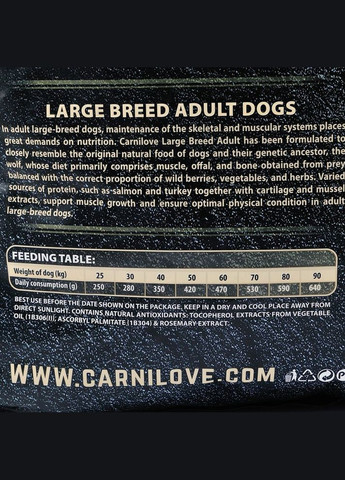 Сухий корм Salmon & Turkey Large Breed для дорослих собак великих порід 12 кг Carnilove (345743640)