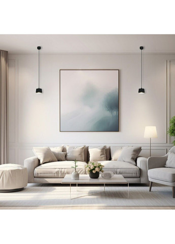 Світильник підвісний TELA R 100x1000 мм Чорно-білий для лампи GX53 ESLLSE (323652055)